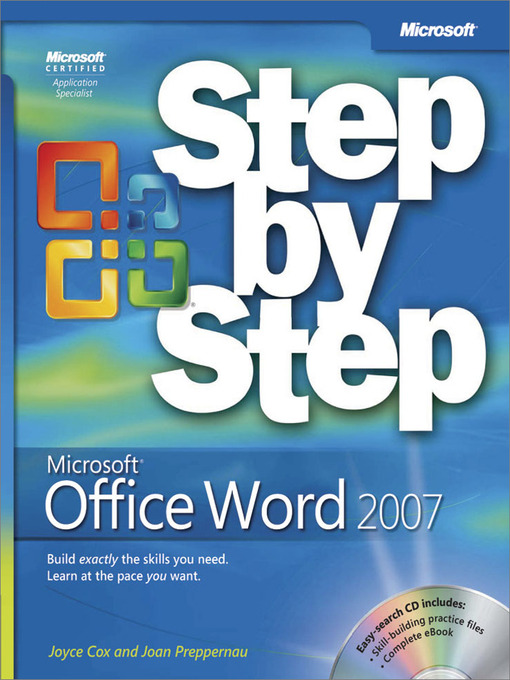 Title details for Microsoft Office Word 2007 Step by Step by Joyce Cox - Available